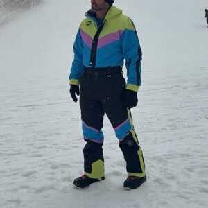 Men's Multicolor Ski suit
